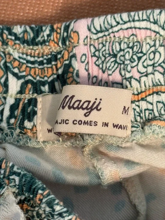 Anthropologie Maaji Green Paisley Print Pajama Set - Picture 7 of 7